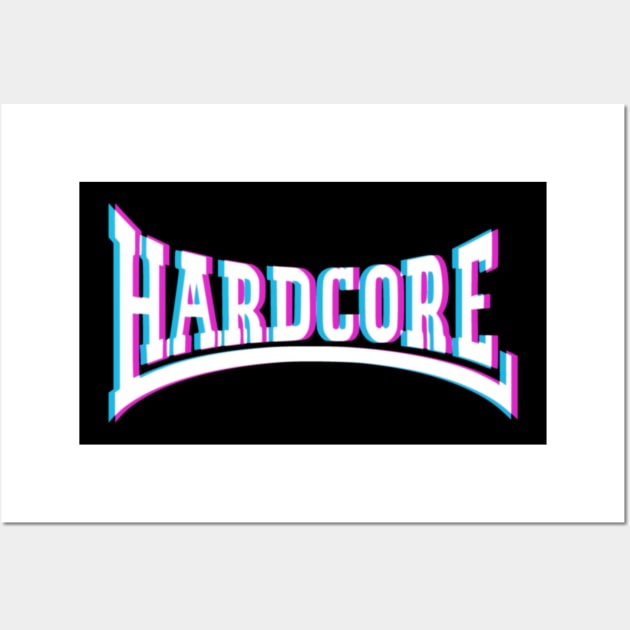 Hardcore Techno 3D Logo Wall Art by SPAZE